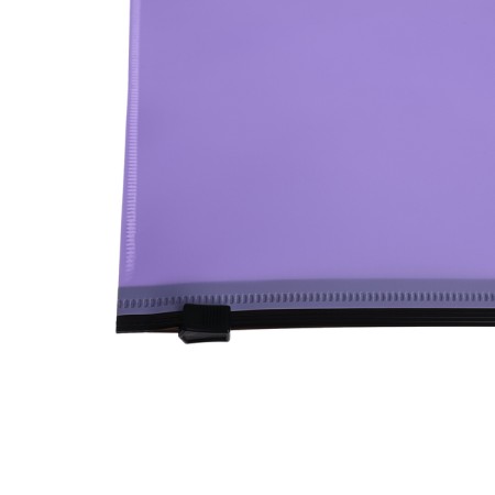 The convert folder on the A4 ZIP-Molniya, 180 μm, Calligrata Pastel, translucent, black lightning, purple-2