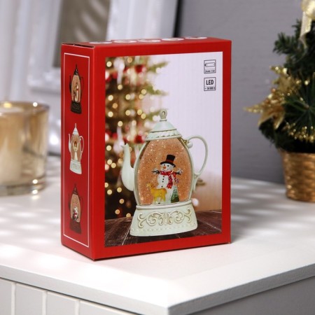 LED figure "Santa Claus" 8 × 13.3 × 4.5 cm, plastic, batteries AAAX2 (not in the kit), glow warm white-3