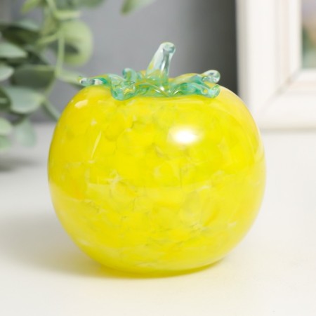 Souvenir "Tomato" H 90 mm. (into glassbreaker) yellow. (Z.L.)-2