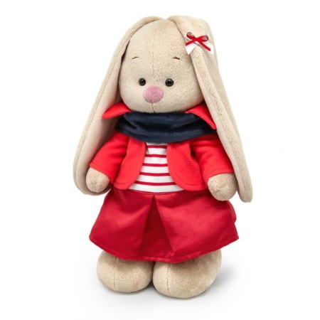 Soft toy "Bunny Mi" in a vest, 25 cm-1