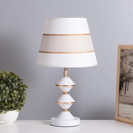 HELP LAM "Christie" 1x40W E27 white/gold 25x25x41cm
