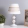 HELP LAM "Christie" 1x40W E27 white/gold 25x25x41cm