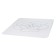 Diamond bathroom mat, white color 55x50 cm