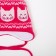 Hat for girls, pink color, size 48-50