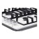 Hon surface Nordfrost HS 6043 W, gas, 4 burners, white