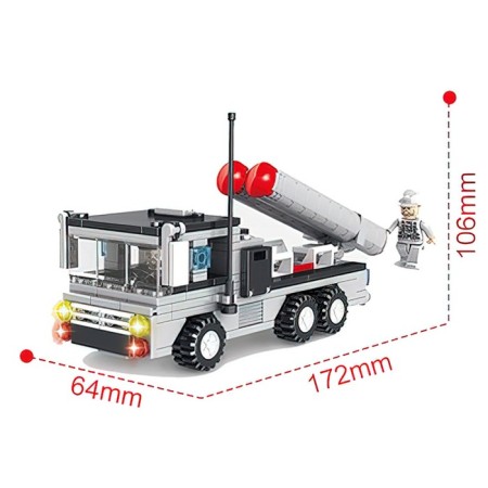 Military designer "Rockets", 3 in 1, 222 details-1