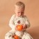 T -shirt with DL. Sleeve Kroshka I oranges p. 62-68, milk