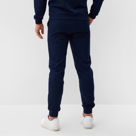 Men's pants with pockets, dark blue color, size 52-3