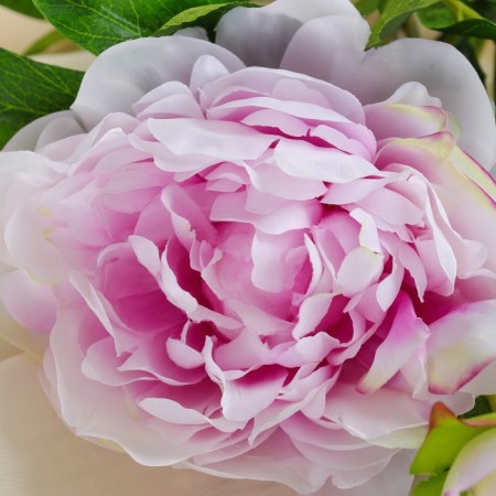 Artificial flowers "duo peony" 12x60 cm, lilac-1