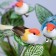 Decor at the clothespin "Bird", mix, 12 x 3 x 3 cm
