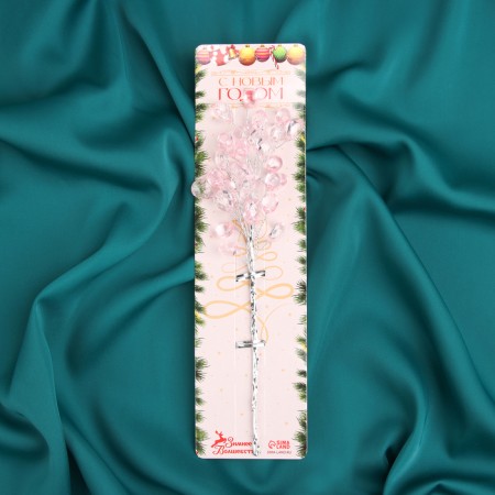 Decor "Crystal Tale" 23 cm, ovalchik pink-3