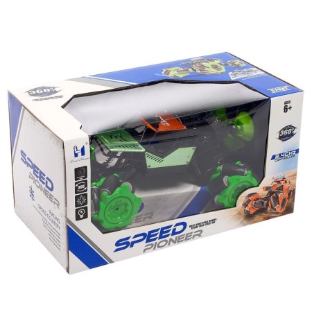 Radio-controlled machine "Jeep-Akobat", 4WD, gesture control, operates on the battery, green color-5