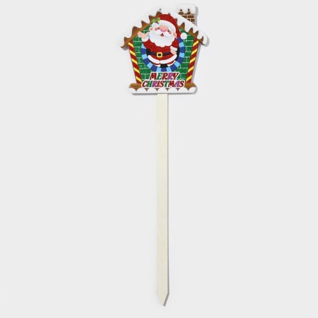 Topper decorative "Santa Claus and House" 21x67 cm-1