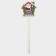 Topper decorative "Santa Claus and House" 21x67 cm