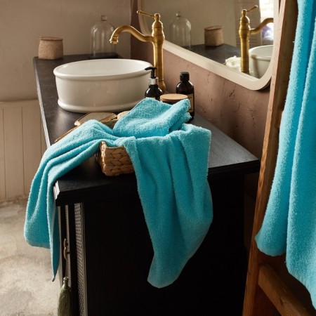Terry towel economy and I am 50*90cm, col. Blue, 100% cotton, 320 g/m2-9