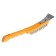 Metallic manual tundra brush, with a spatula, plastic handle, 5-row