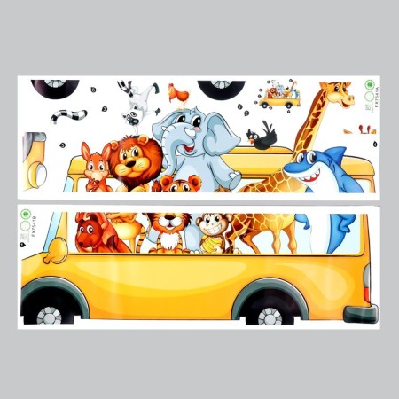 Sticker Plastic Interior color "Bus" Set 2 sheets 25x70 cm-1