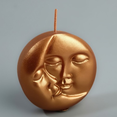 Figure candle "Sun and moon, 6x2.5 cm, bronze-3