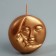 Figure candle "Sun and moon, 6x2.5 cm, bronze