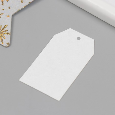 Tag without print 4x7 cm, beveled edges-1