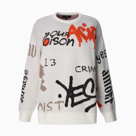 Jumper Women's Mist "Graffity" beige, p. 48-50-5