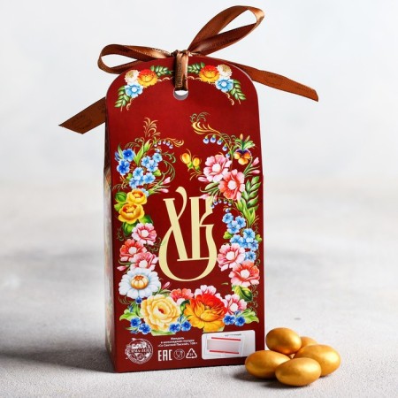 Almonds in chocolate glaze "with a bright Easter", 100 g.-1