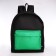 Sports backpack, Textura, 20 liters, black/green color