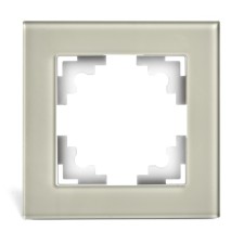 1-seater frame, glass, Stekker series Catherine, GFR00-7001-07, smoky