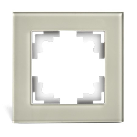 1-seater frame, glass, Stekker series Catherine, GFR00-7001-07, smoky