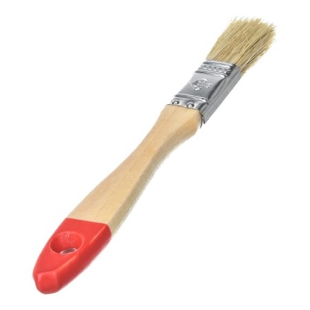Brush flat bison 4-01003-020, natural bristles, wooden pen, 20mm-2