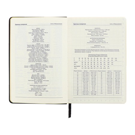 Leduced Diary A5, 140l, Cage, leatherette, elastic band, yellow cut, black-9