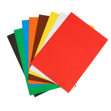 Cardboard of color A4, 8 sheets, 8 colors "Ray" bison, density 220 g/m2 Non.-1