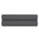 Glass sheet of dark gray-colored elastic band Wild, size 160x200x30 cm