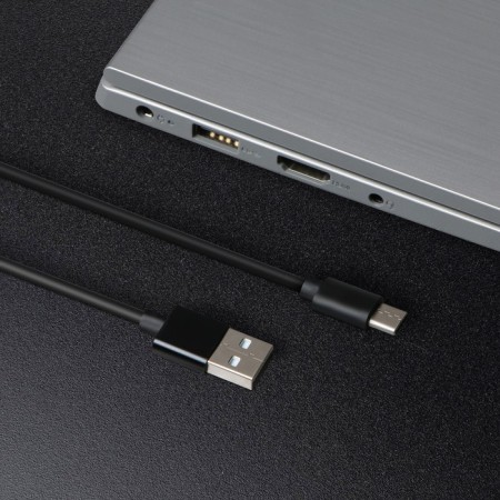 Windigo, Type -C - USB, 2 A, charging + data transfer, TPE braid, 1 m, black-2