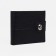 Male purse on a magnet, a compartment for coins, for cards, black color