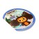 Notebook A6 "Cheburashka", 24 sheets in a cage, round, uf-lax cover + stickers
