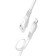 Hoco X40 cable, USB - Lightning, 2.4 A, 1 m, flat, white