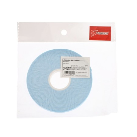 Adhesive tape Torso, bilateral, foamed, blue protective layer, 6 mm x 5 m-1