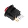 Red switch with backlight, 12 V, 20 A, 3 contacts