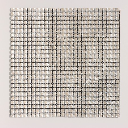 Self -adhesive panel 30*30cm mosaic cage silver