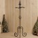 Set for the fireplace "Leon" (poker, scoop, brush), gold