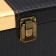 Casket wood, leatherette to the bottle "premium" 3 dark-brown items 35x11x17.5 cm