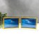 Photo frame Double glass "GT 214/-g" 10x15 cm, horizontal, gold