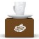 Coffee cup with a saucer TASSEN Impish, 80 ml, white color