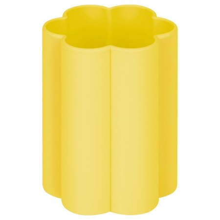 A glass for drawing 160 ml "Multi-Pulti", silicone, curly, yellow