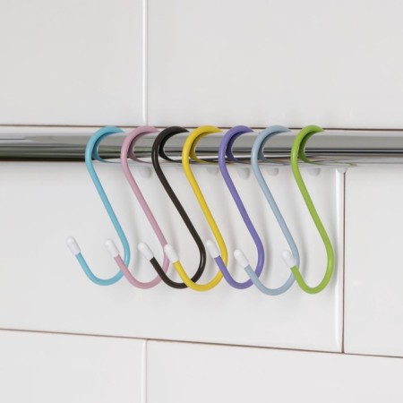 A set of hooks for railing, 7 cm, d = 2.5 cm, 7 pcs, color mix-1