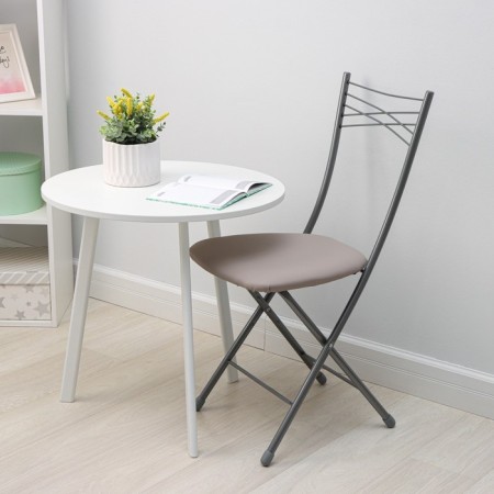 Folding stool "Nika 1", the color of the gray seat, frame mix-1