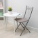 Folding stool "Nika 1", the color of the gray seat, frame mix