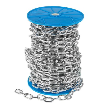 Crime -beam tundra chain Krep, Din766, diameter 6 mm, welded, galvanized, 30 m