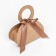Folding box, with a bow and a pen, craft, 6 x 8 x 3 cm